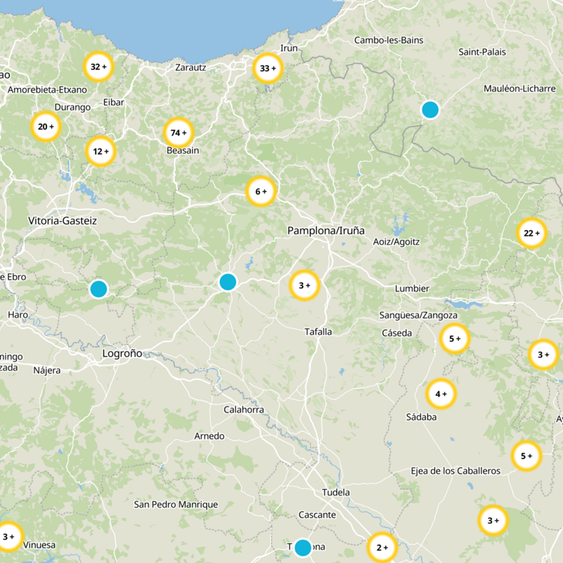 Puente La Reina – Gares Static Map