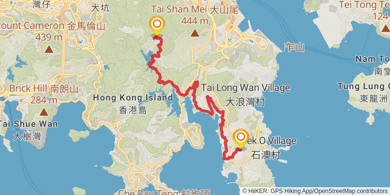 Hong Kong Trail stage 3 Map