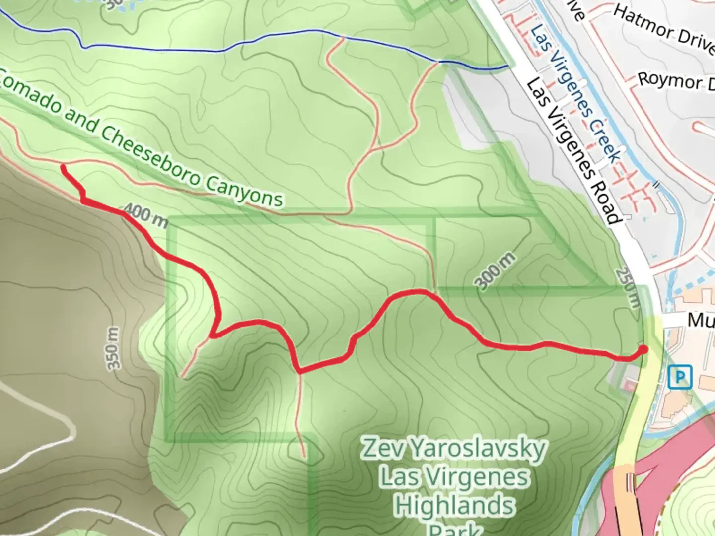 An image depicting the trail Zev Yaroslovsky Trail and its surrounding area.