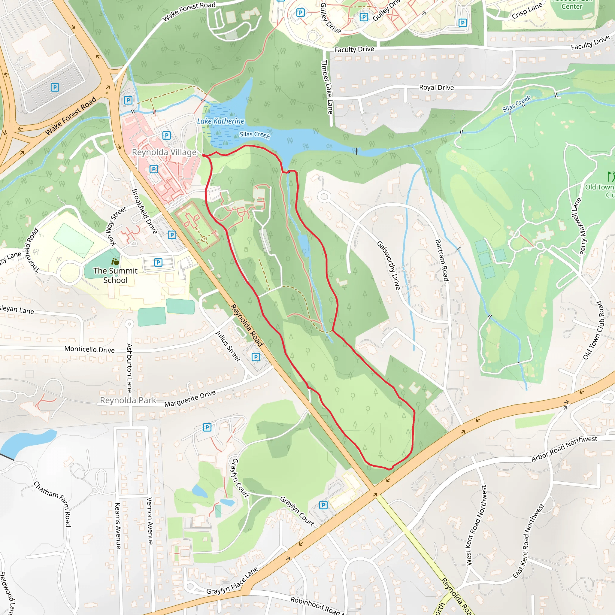 Perimeter Loop Trail - SIlas Creek mobile static map