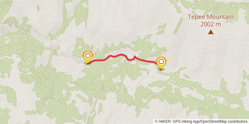 Big Rock Creek Trail stage 2 Map