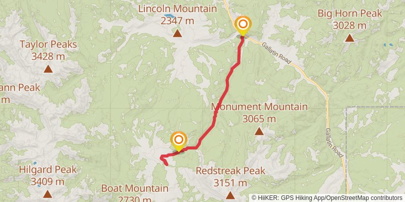 Sage Creek Trail stage 2 Map