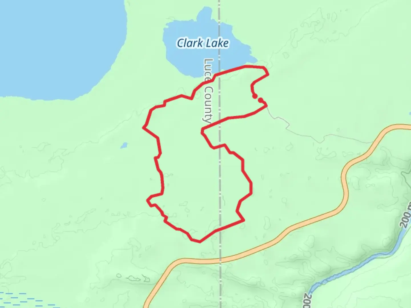 An image depicting the trail Clark Lake Loop and its surrounding area.