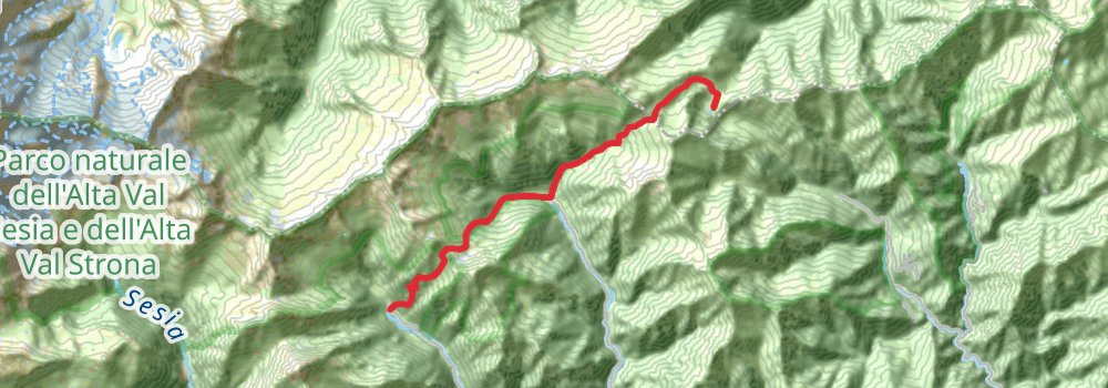 Grande Traversata delle Alpi stage 13 Map
