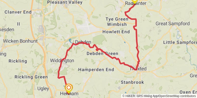 Uttlesford Way stage 4 Map