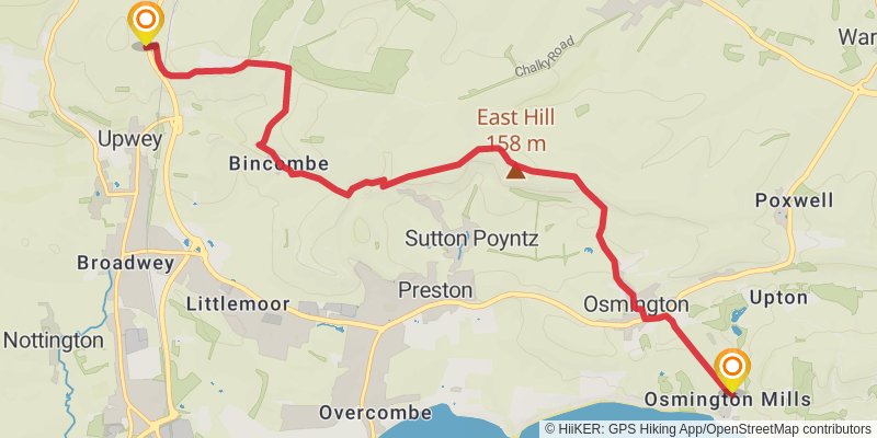 South Dorset Ridgeway stage 2 Map