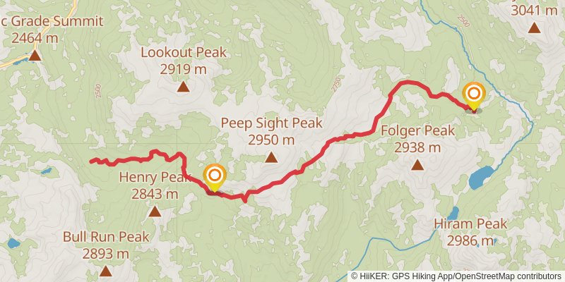 Milk Ranch Meadow Trail via Marshal Canyon Trail stage 2 Map