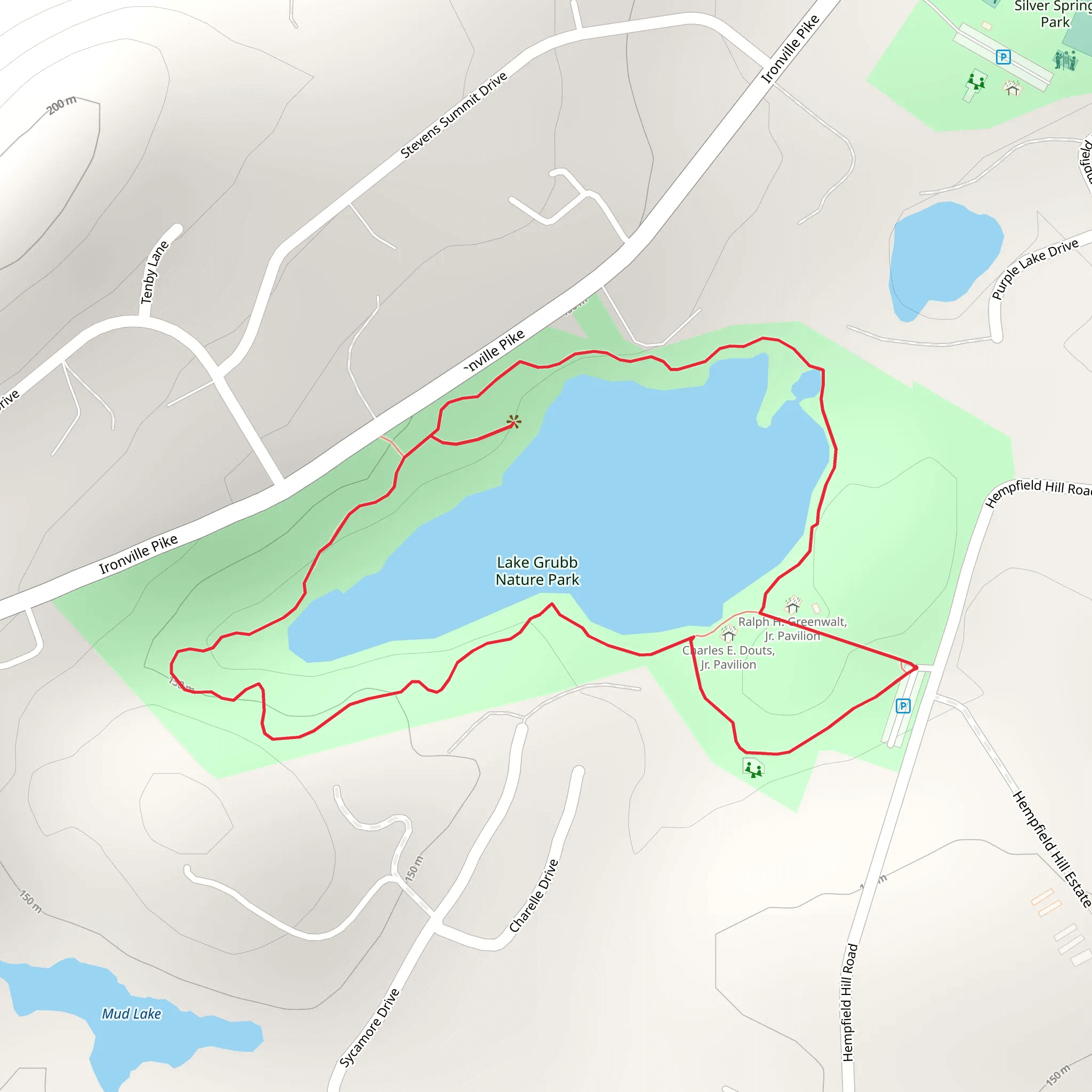 Grabb Lake Loop Trail mobile static map