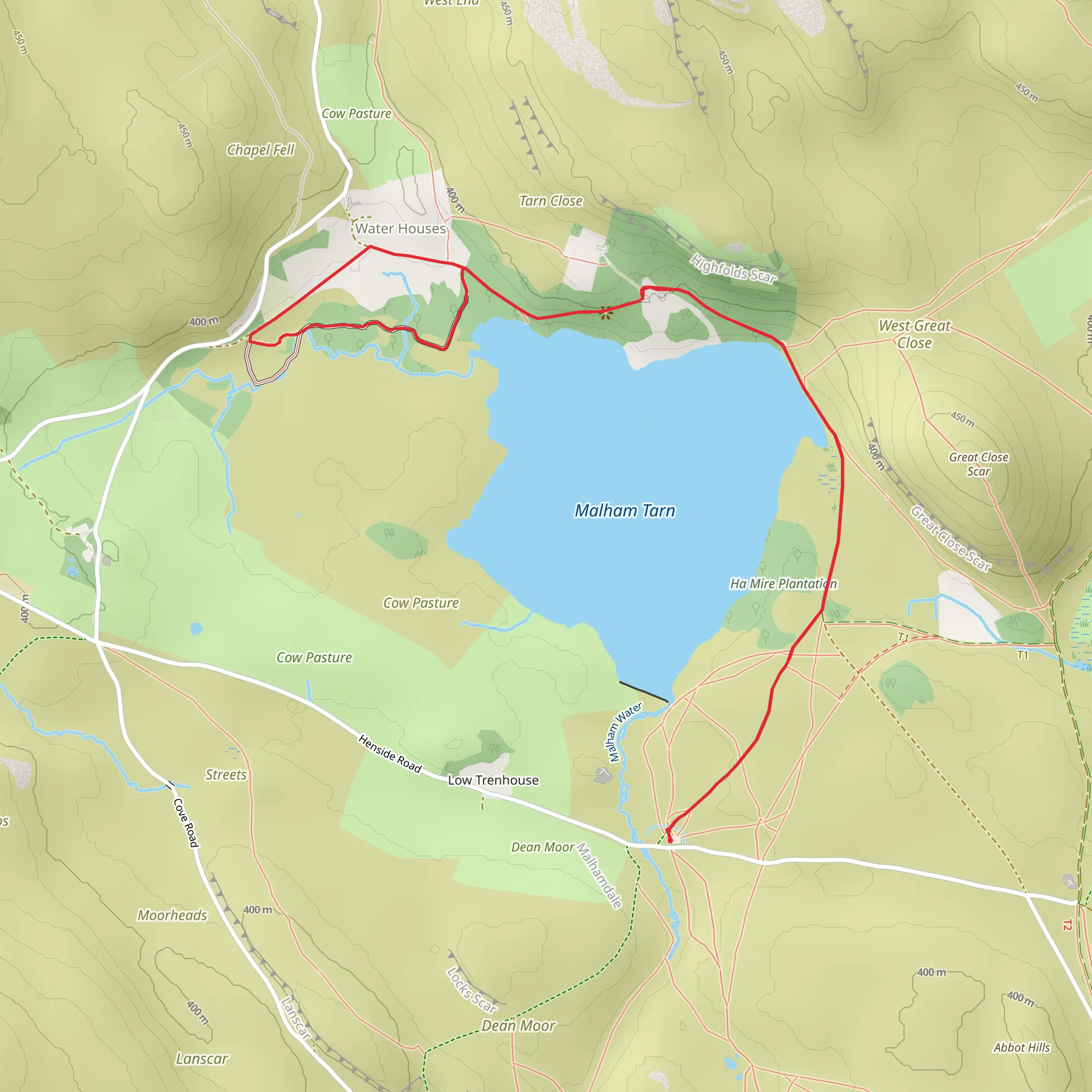 Malham Tarn Walk mobile static map