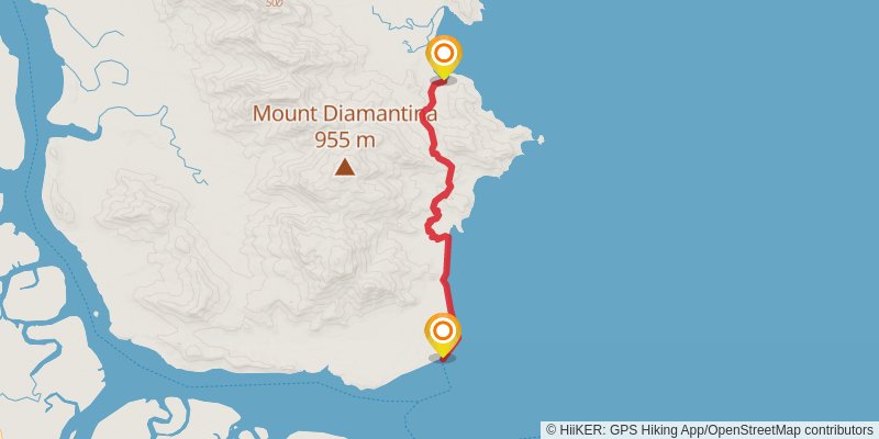 Thorsborne Trail stage 2 Map
