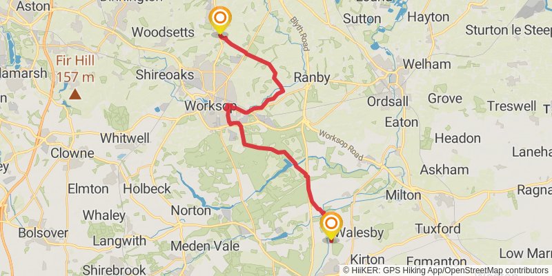 St Bernard's Way stage 11 Map