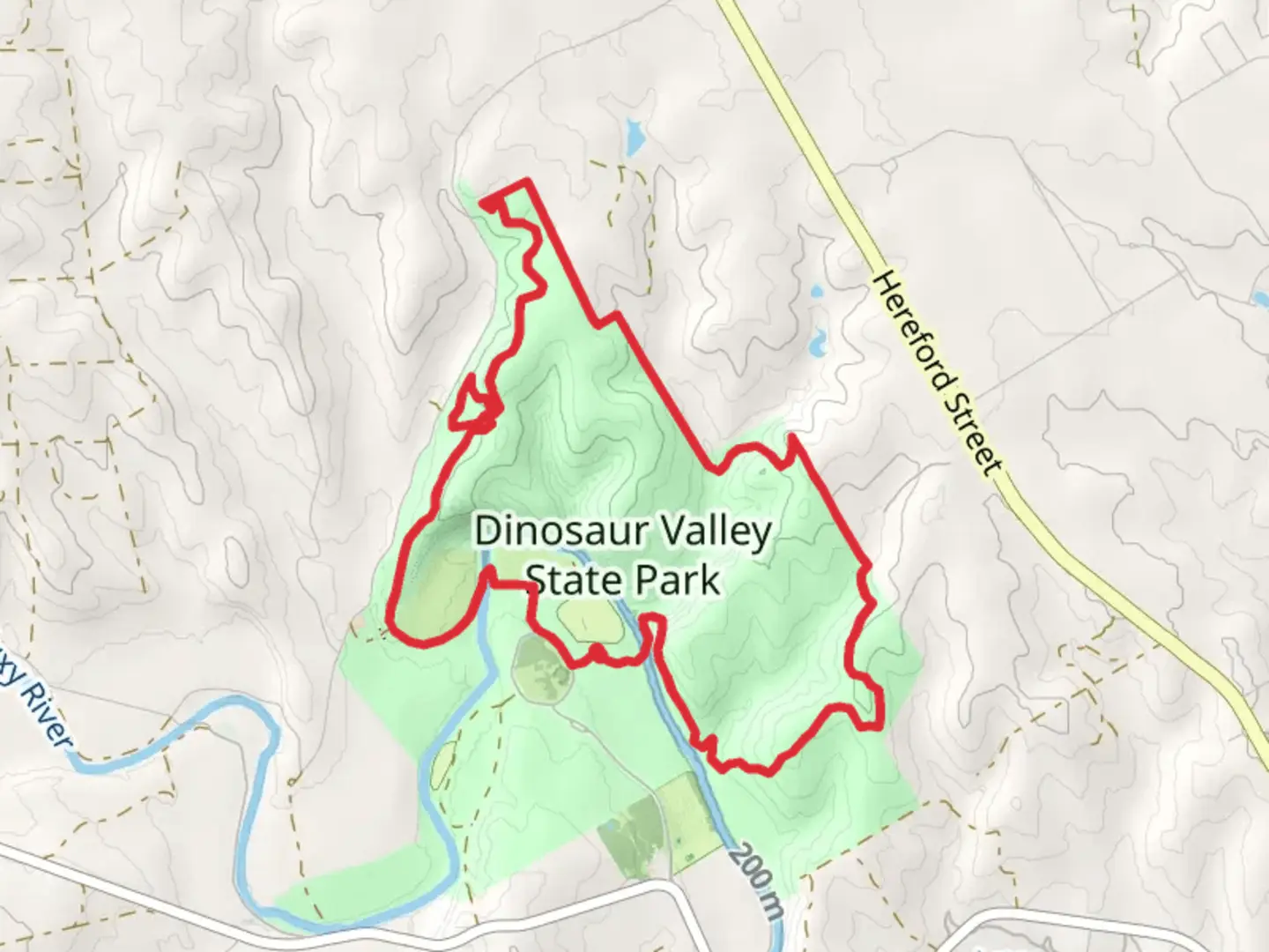 An image depicting the trail Cedar Brake Outer Loop Trail and its surrounding area.