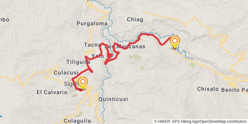 Quilotoa Loop stage 4 Map