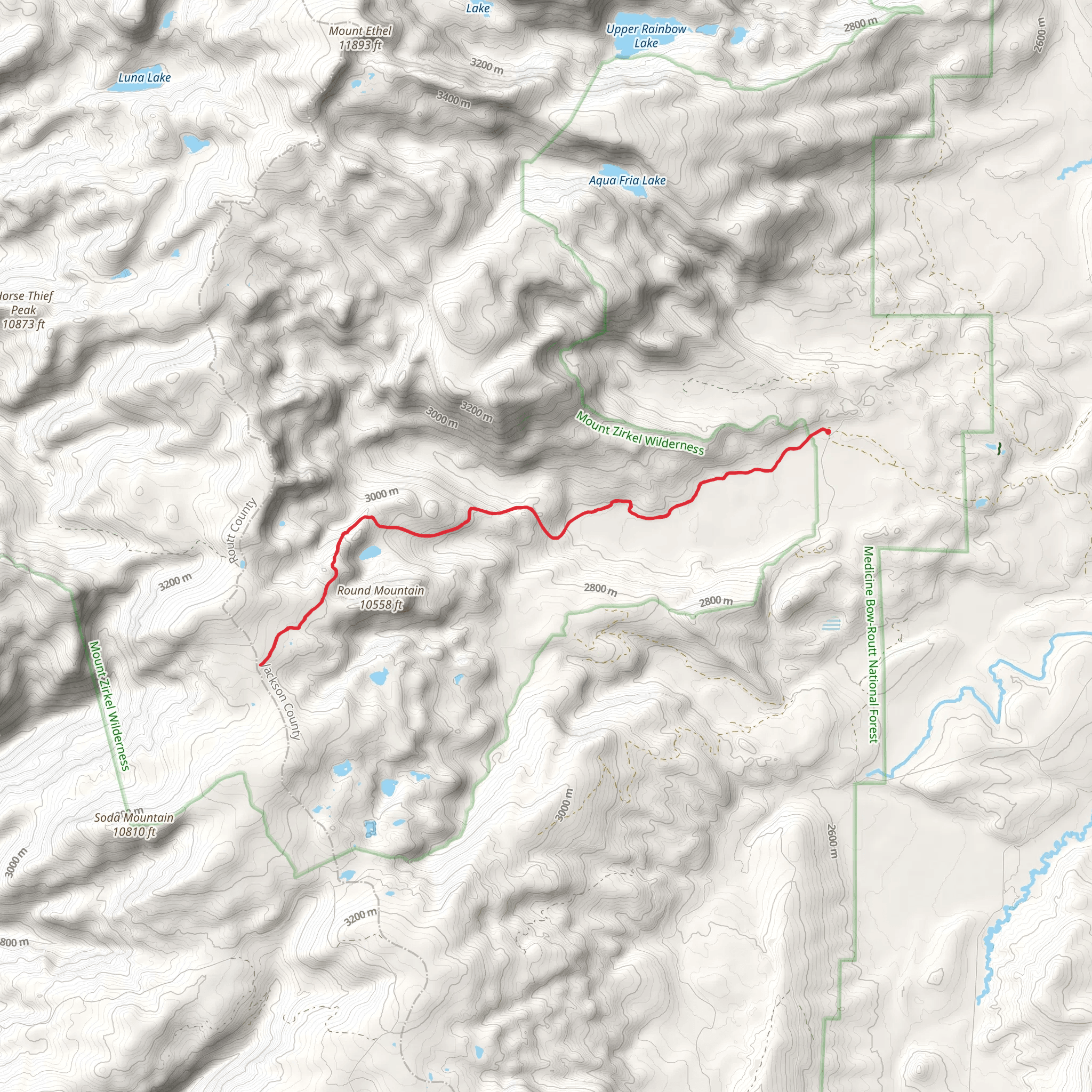 Newcomb Creek Trail mobile static map