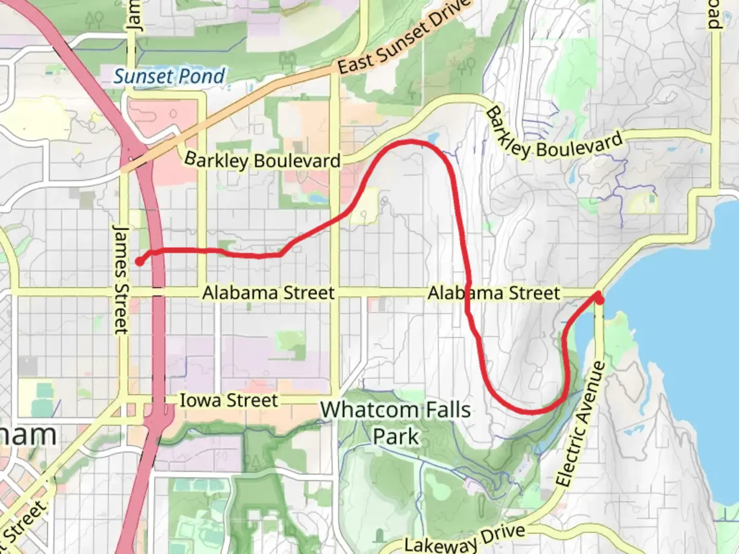 An image depicting the trail Railroad Trail and its surrounding area.