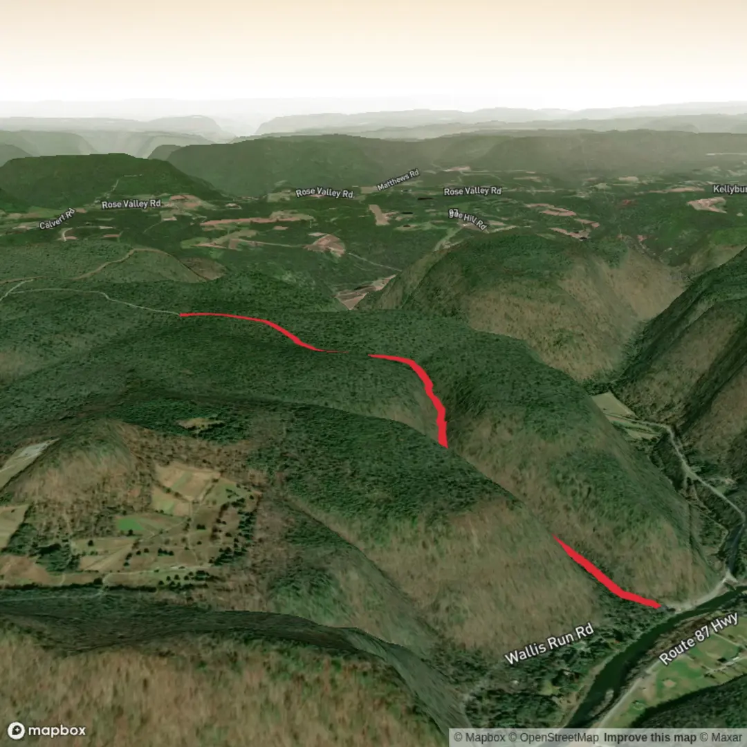 An image depicting the trail Weitzel Hollow Trail and its surrounding area.