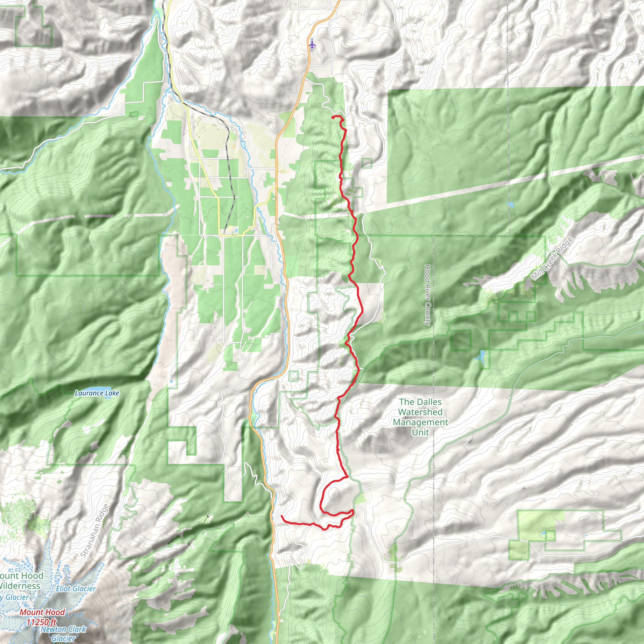 Surveyor's Ridge Trail mobile static map