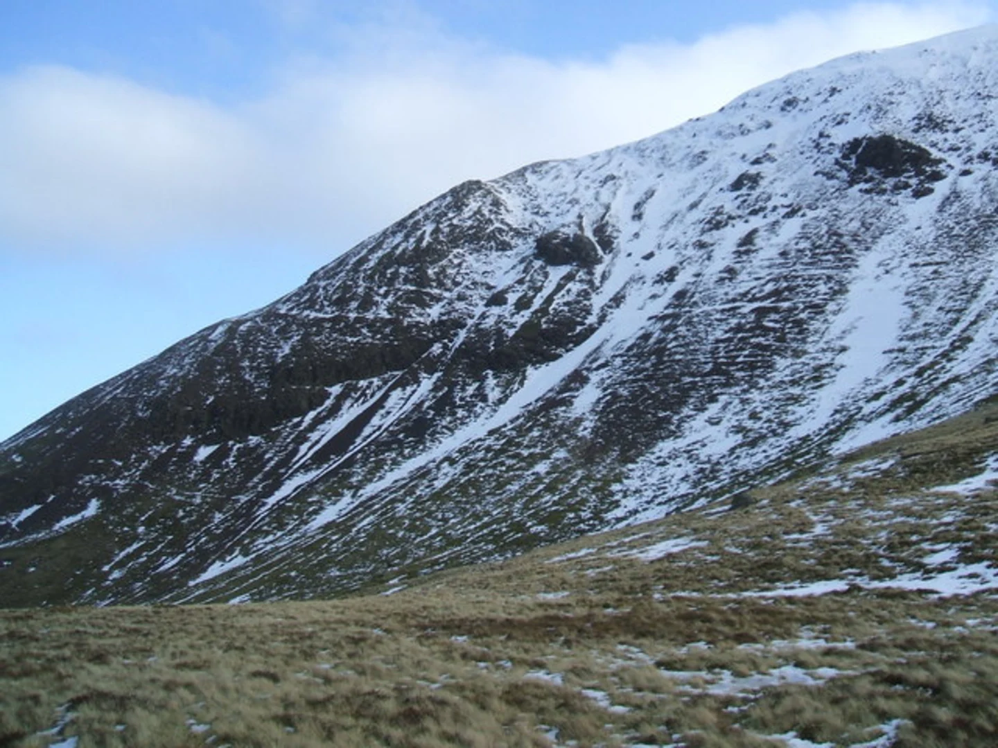 An image depicting the trail Kirkstone to Glenridding via Red Screes, Dove Crag, Hart Crag, Fairfield and St Sunday Crag and its surrounding area.