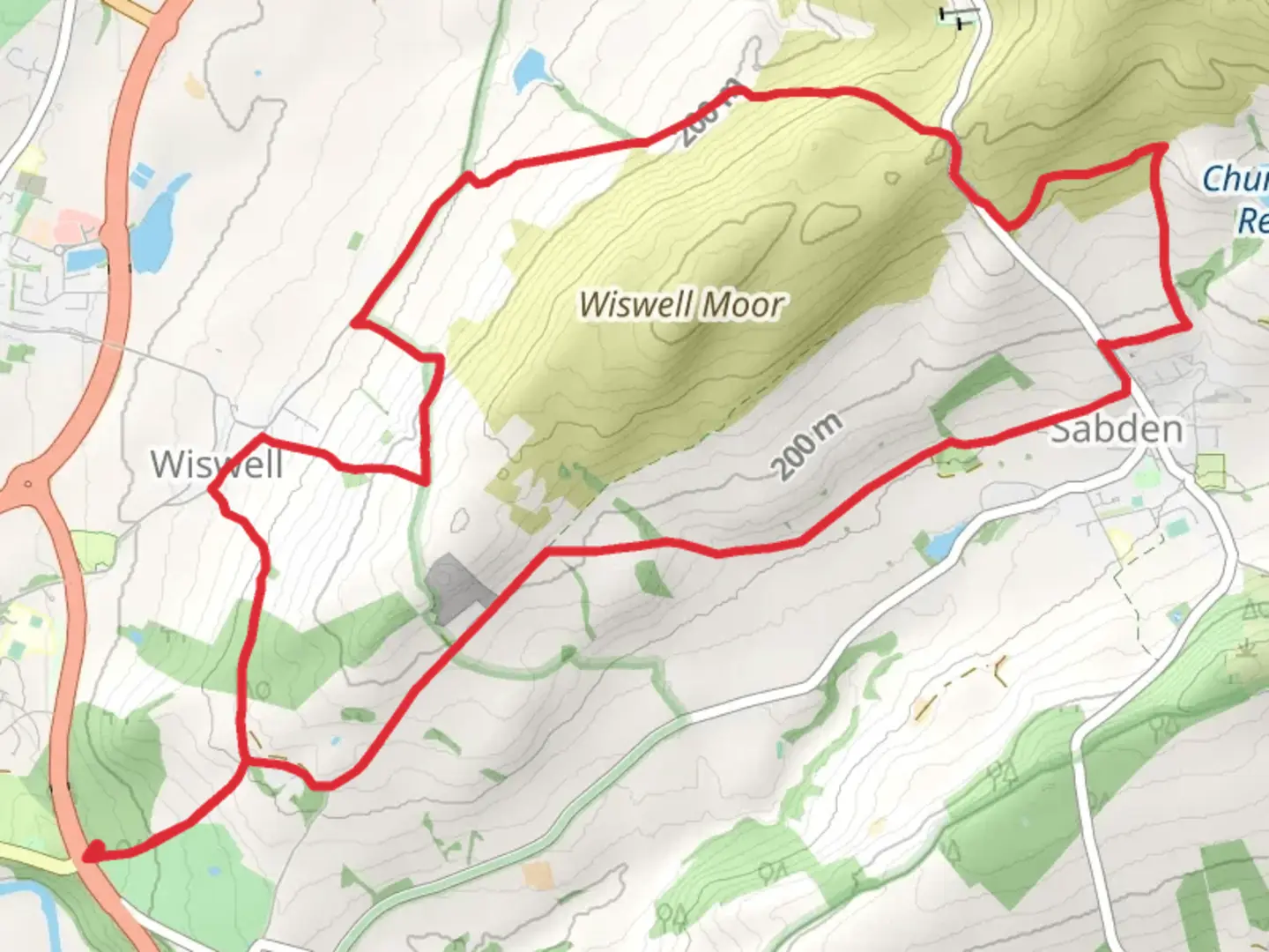 An image depicting the trail Manor Wood and Deer Park Wood Loop and its surrounding area.