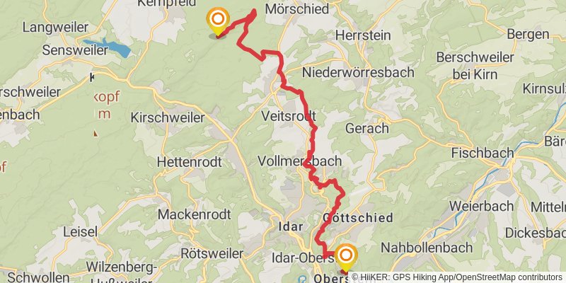 Saar-Hunsrück-Steig stage 11 Map