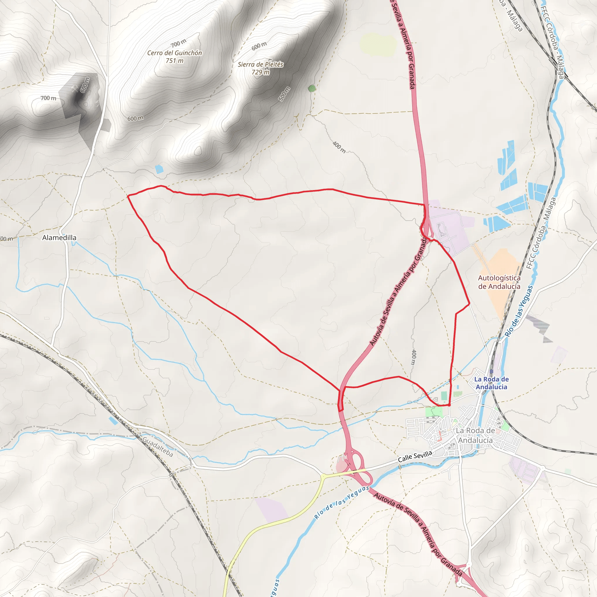Plains of the Roda PR A 201 mobile static map
