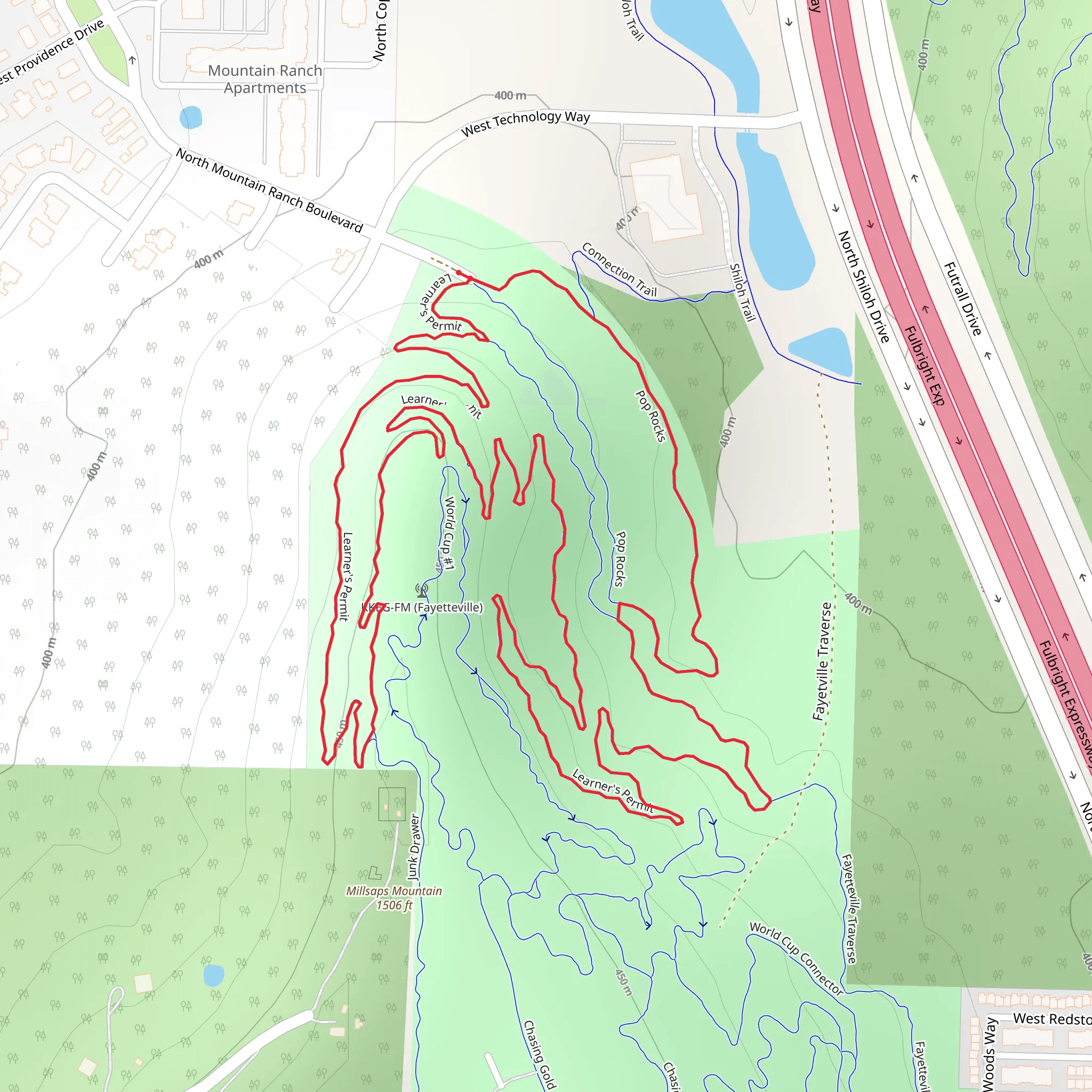 Learner's Permit and Pop Rocks Loop mobile static map