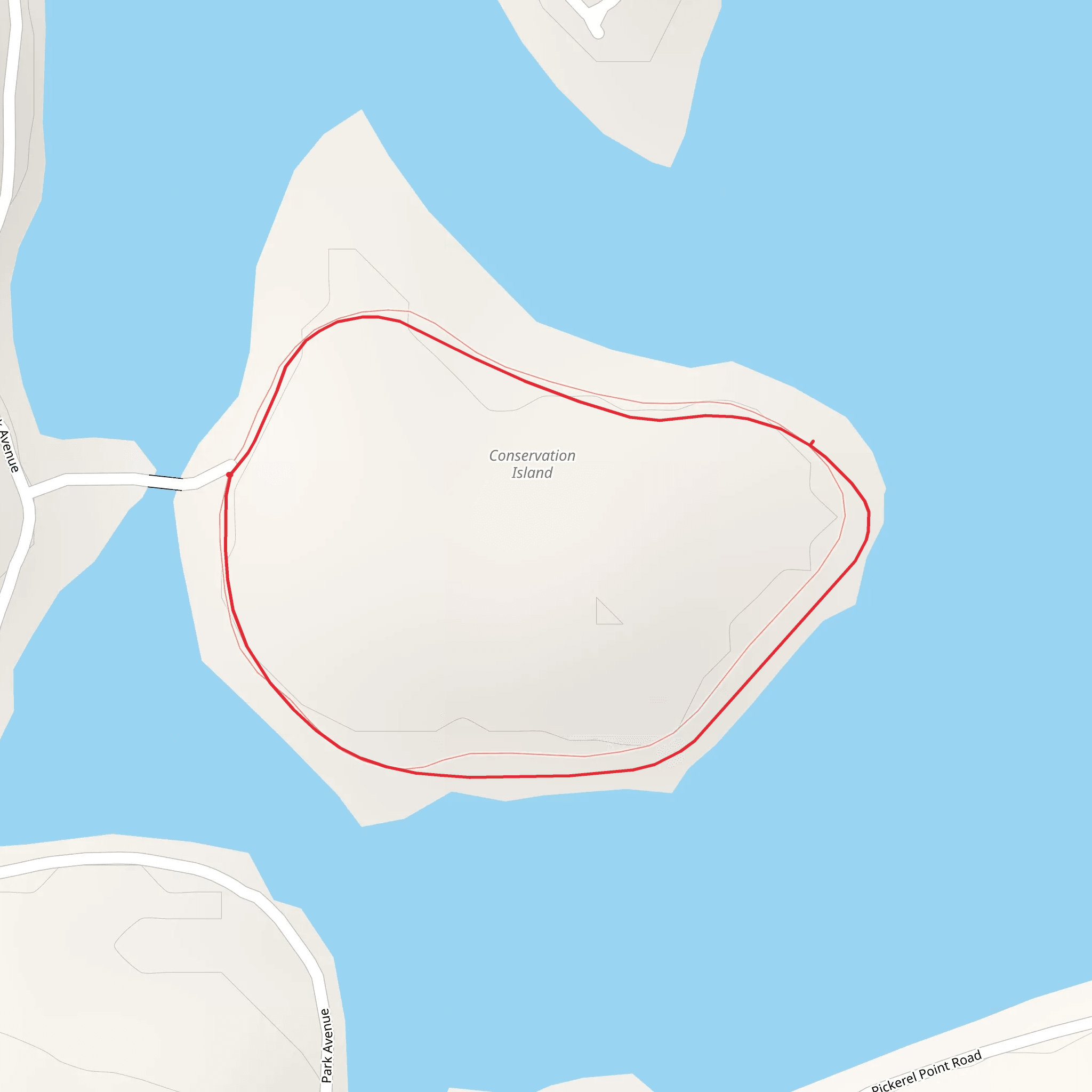 Conservation Island Loop Trail - Promise Land mobile static map