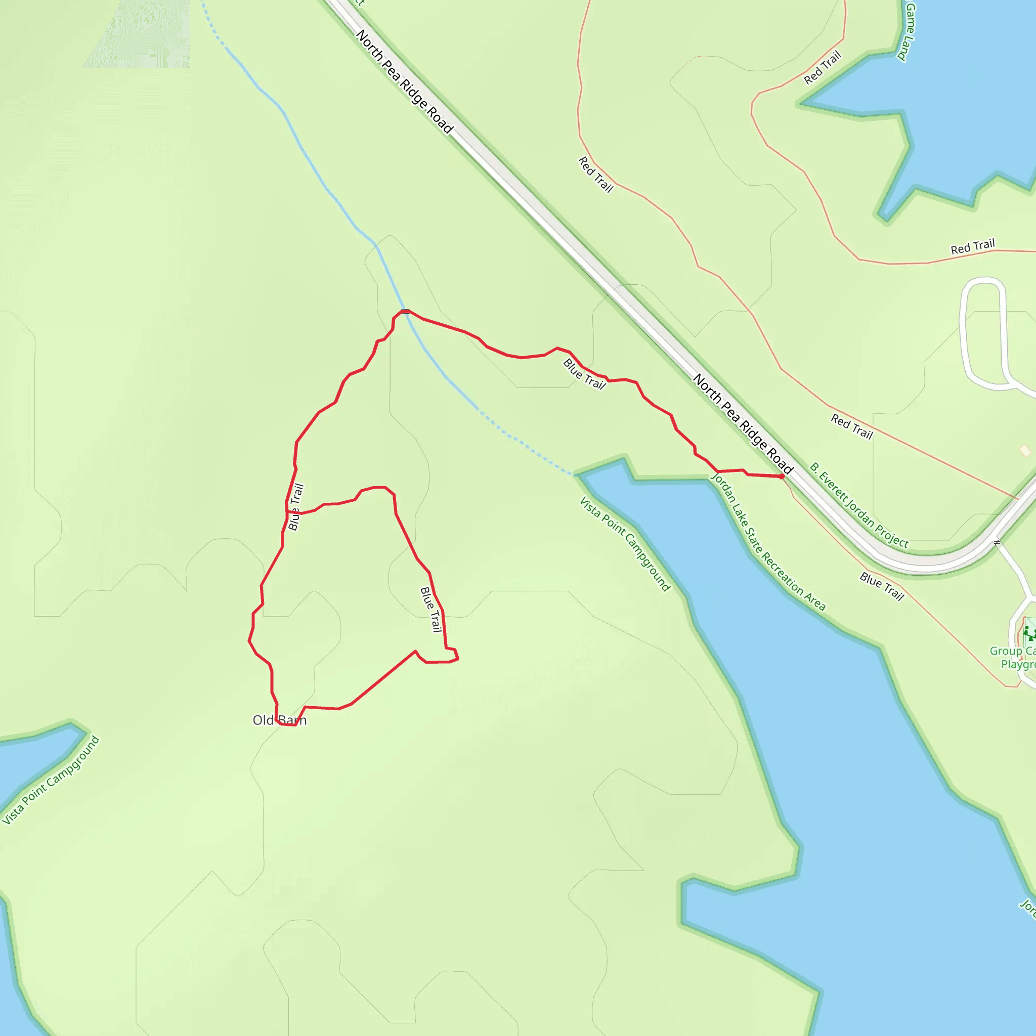 Blue Loop Trail mobile static map