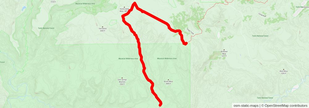 Southwestern Horseshoe Trail stage 79 Map