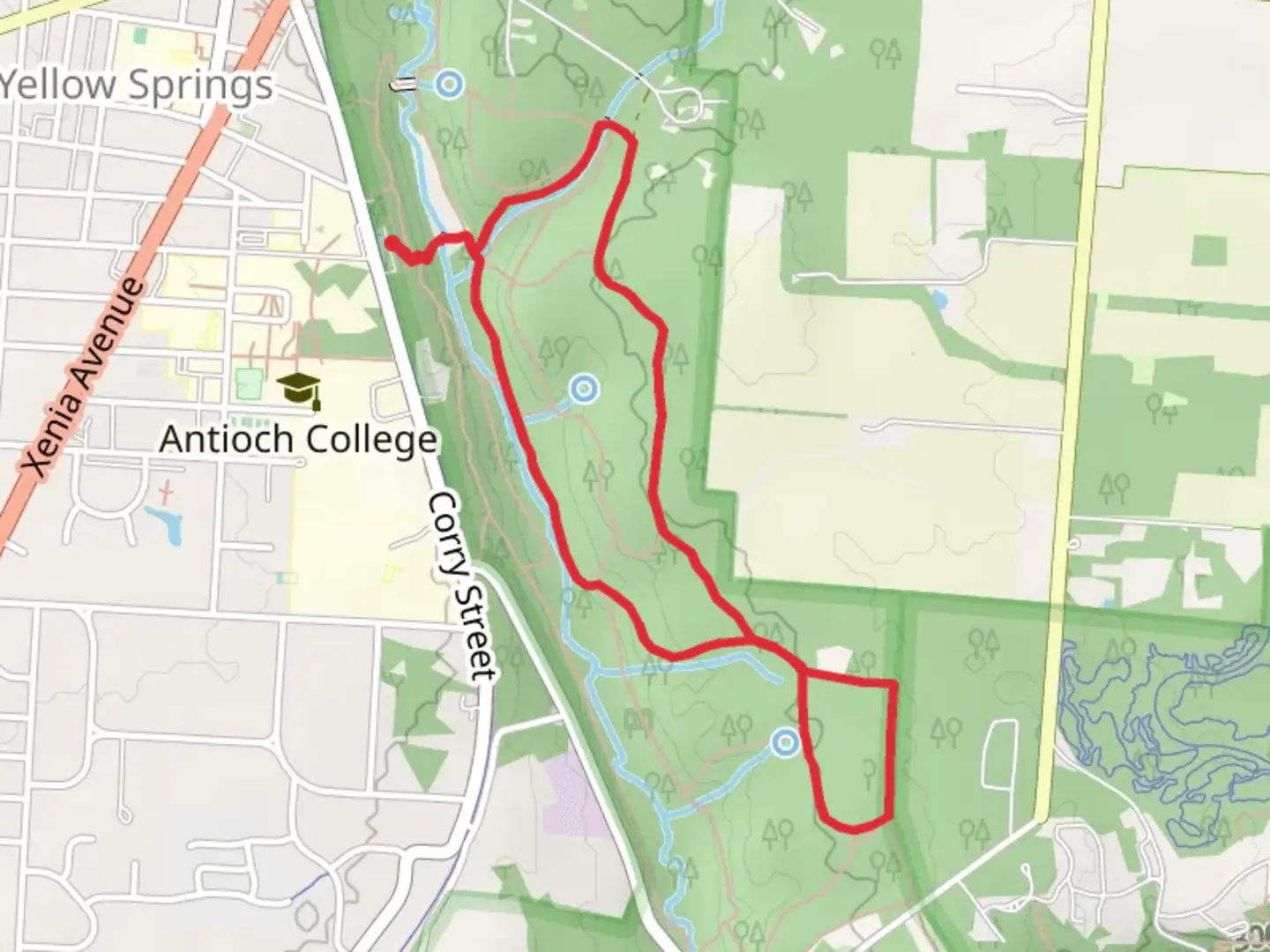 An image depicting the trail Pine Forest - Lower Birch Creek - Sassafras Grove Loop Trail and its surrounding area.