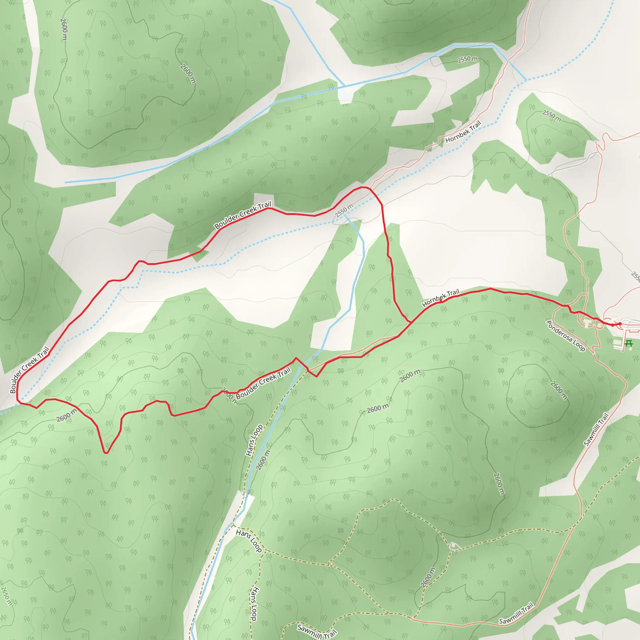 Hornbek Wildlie Loop mobile static map