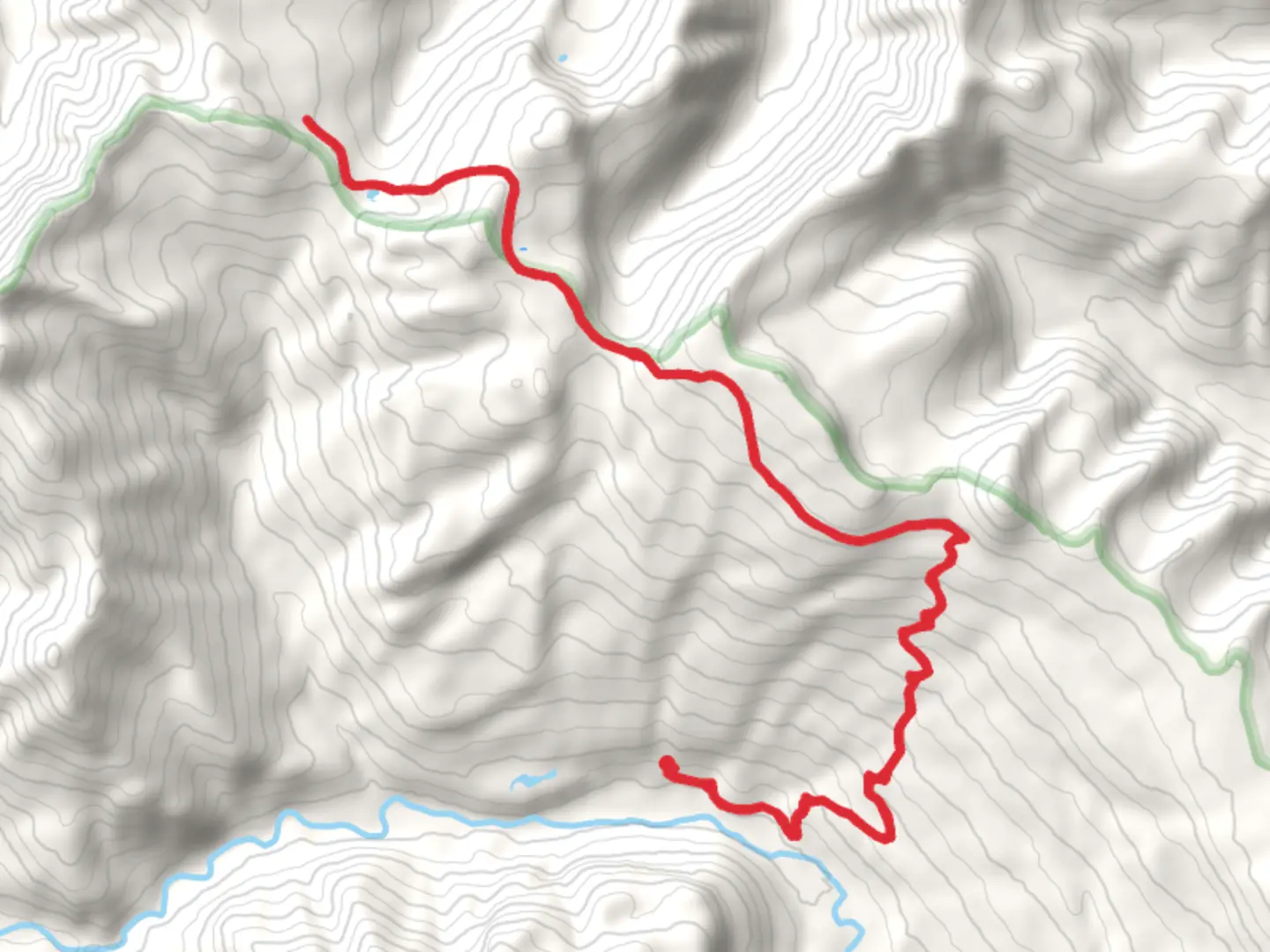 An image depicting the trail Gunsight Peak Trail via Spotted Bear River Trail and its surrounding area.