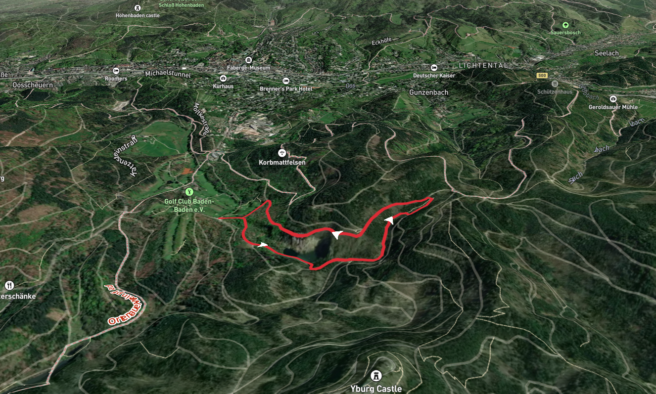 Waldenecksee via Adolf-Vetter-Weg and Wernerhüttenweg