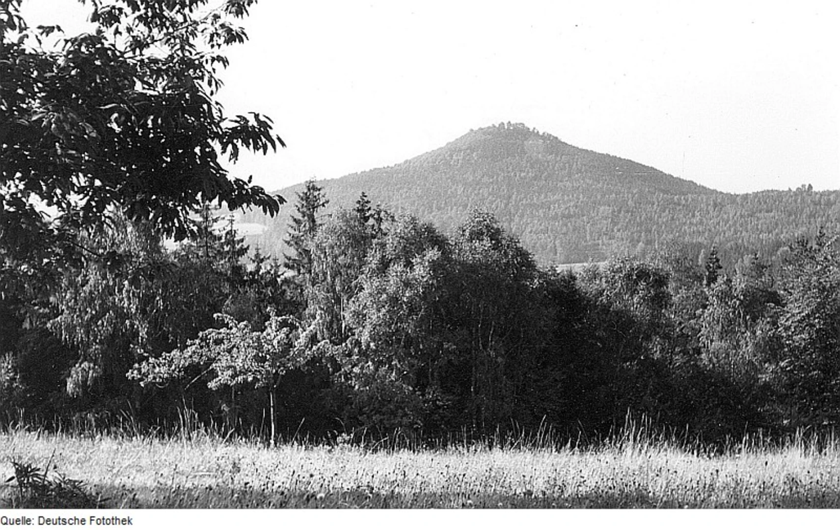 An image depicting the trail Lückendorf Rundweg and its surrounding area.