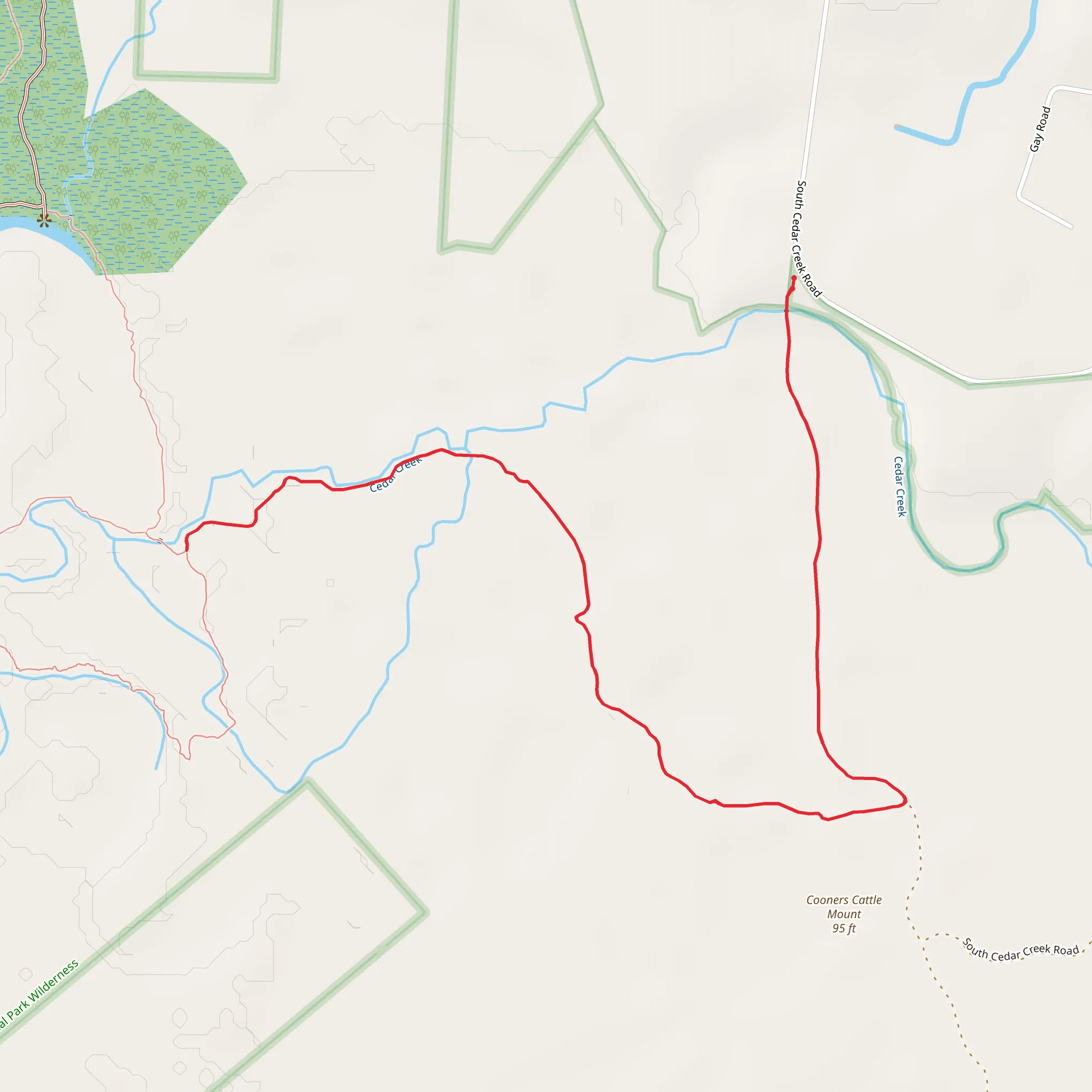 Kingsnake Trail mobile static map