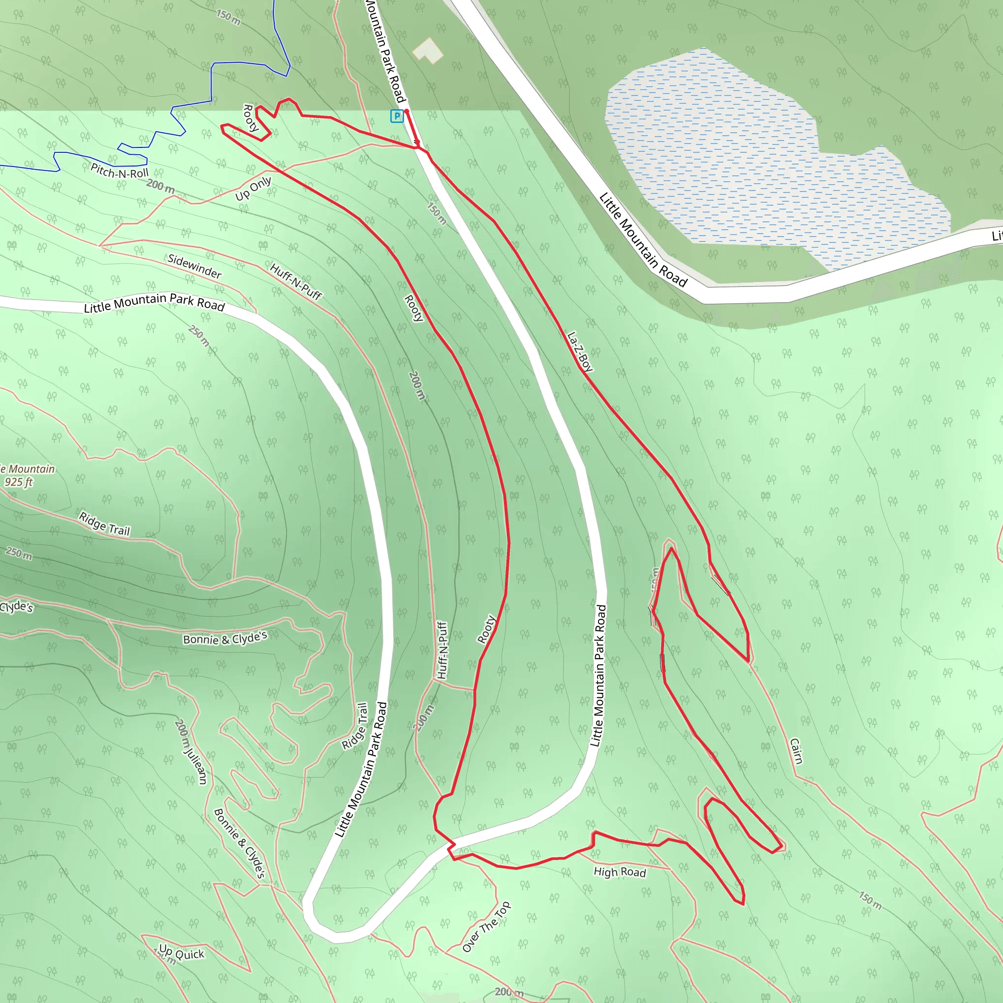 La-Z-Boy and Rooty Loop mobile static map