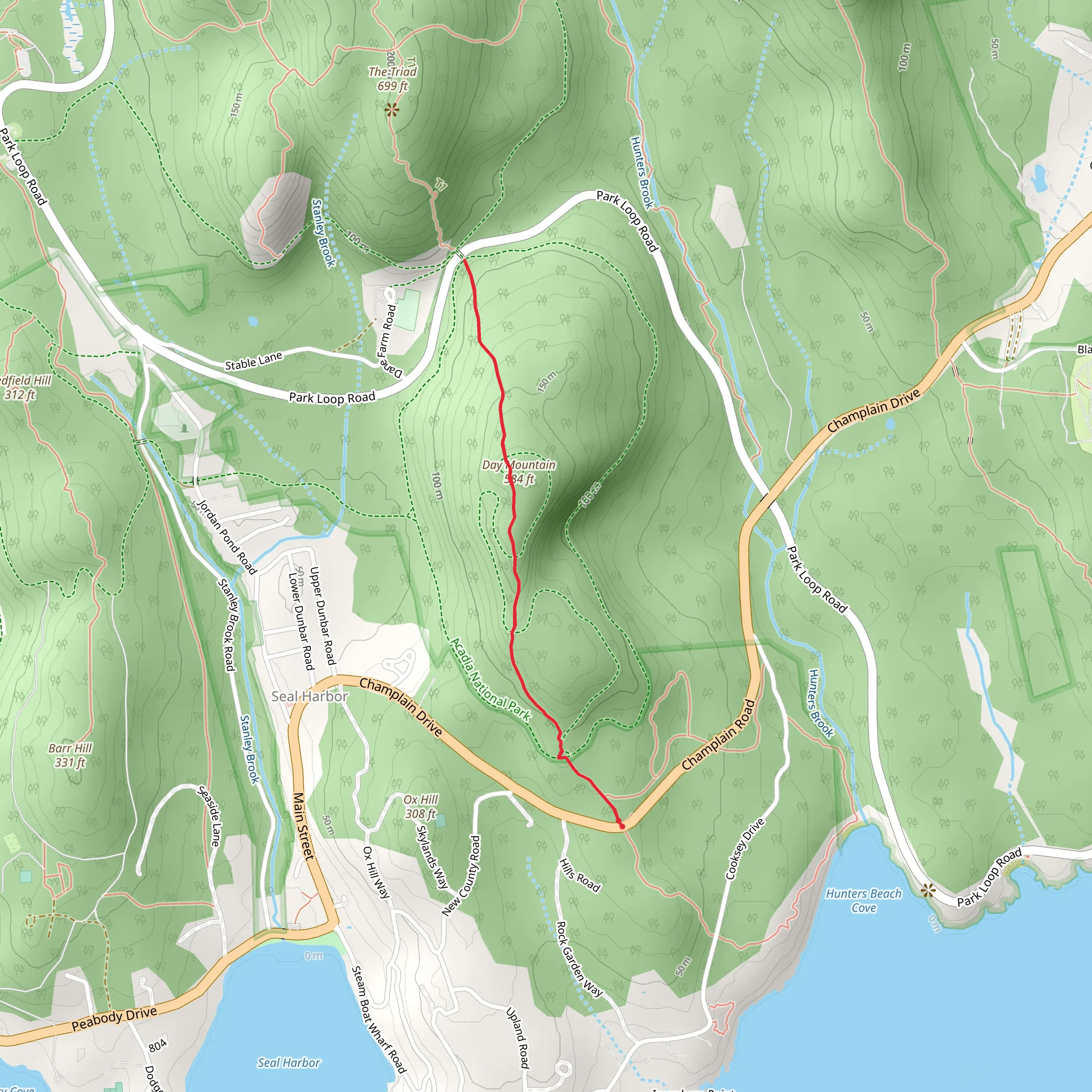 Day Mountain Trail mobile static map