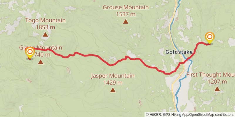 Ultra Pedestrian North Loop stage 233 Map