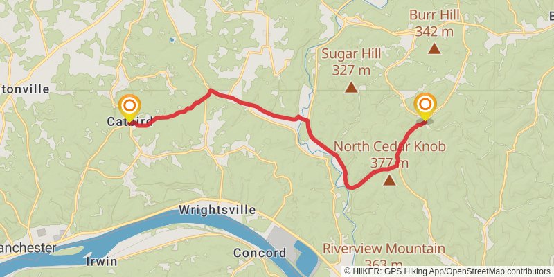 Buckeye Trail stage 46 Map