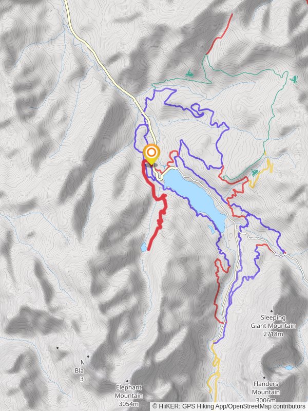 Blackmore Lake from Hyalite Canyon Road