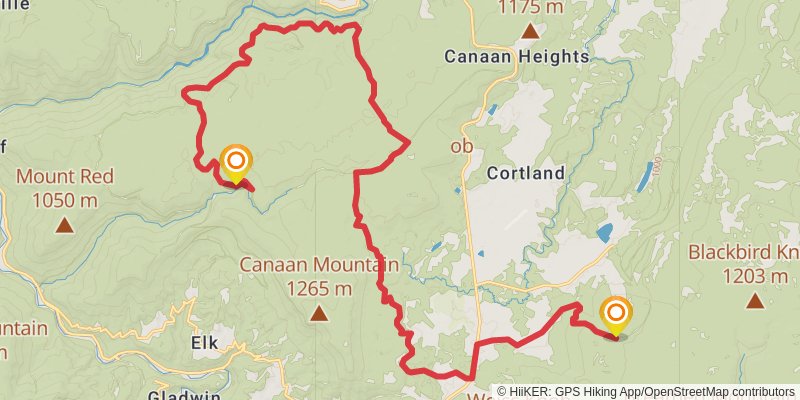 American Discovery Trail - East stage 18 Map