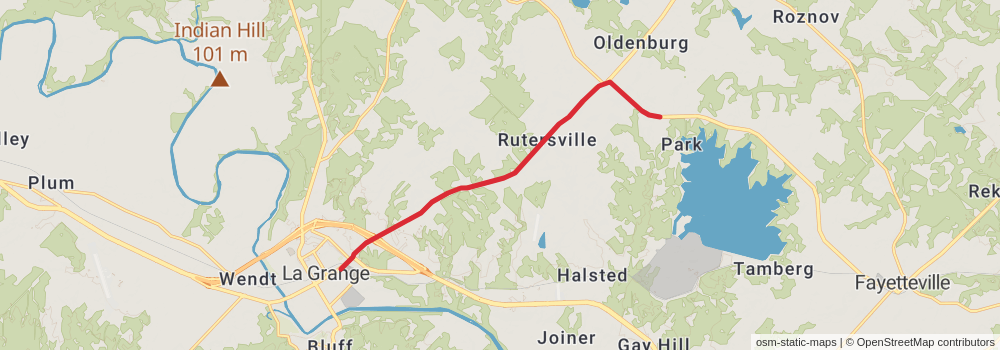 American Perimeter Trail - Texas Primary stage 75 Map