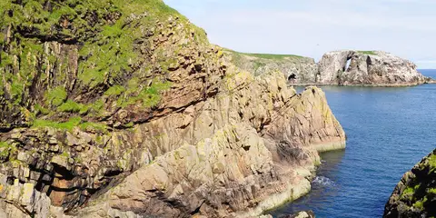 An image depicting the trail The Gloup - Deerness Brough and Mull Head and its surrounding area.