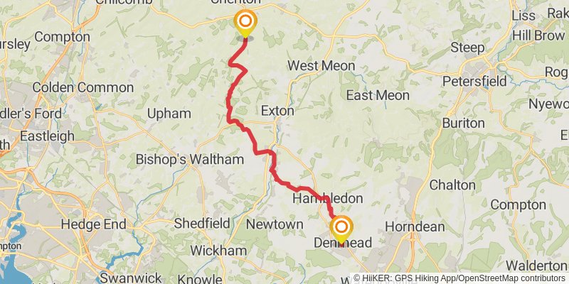 Hampshire Loop stage 4 Map