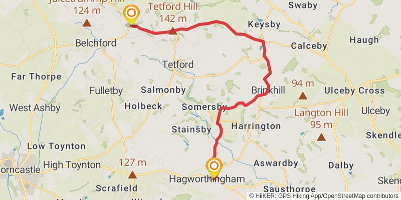 Lindsey Trail stage 5 Map
