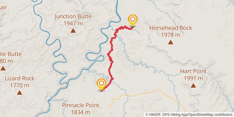 Hayduke Trail stage 7 Map