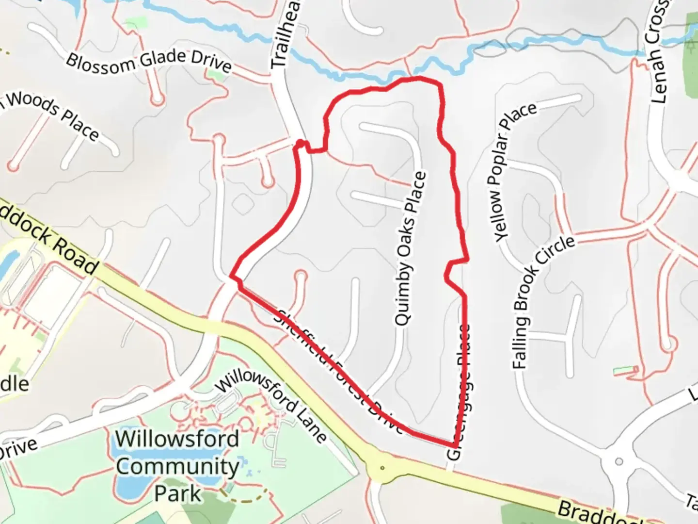 An image depicting the trail Log Cabin Loop Trail and its surrounding area.