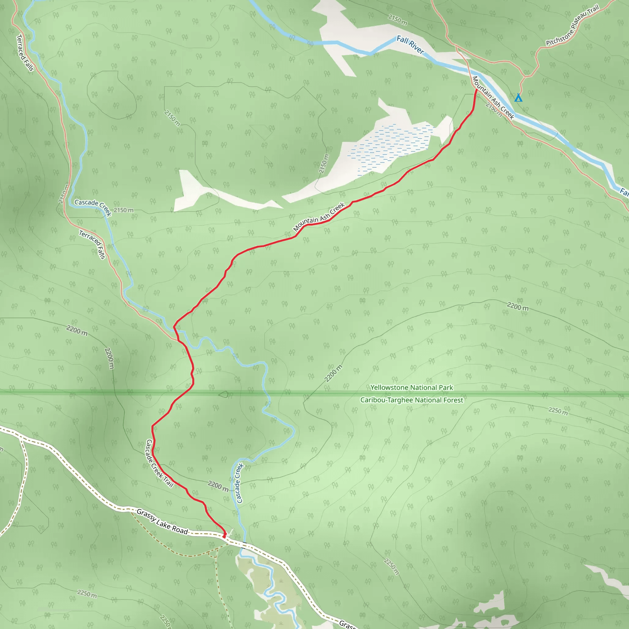 Mountain Ash - Cascade Creek Connector Trail mobile static map