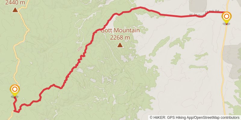 American Discovery Trail South Route - Colorado stage 27 Map