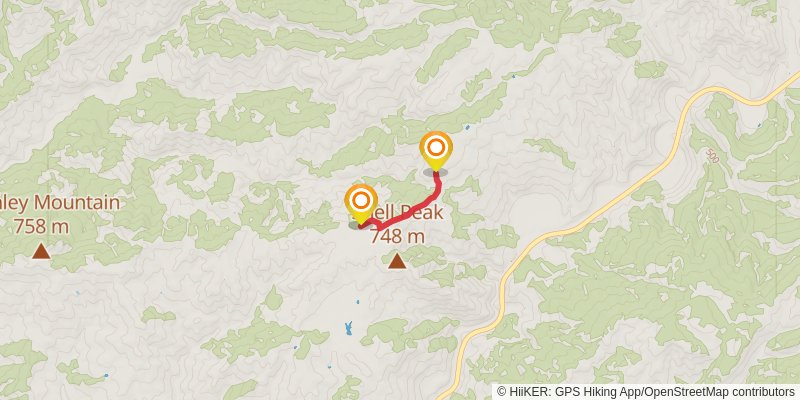 Twin Rocks Trail stage 2 Map